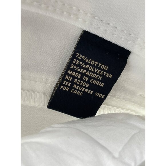 DG2 Diane Gilman Jeggings Size 14 Virtual Stretch Denim Pull On 5 Pocket White - Picture 5 of 7